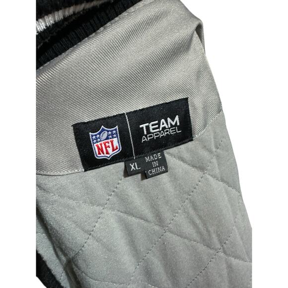 NFL Team Apparel Oakland Raiders Big Logo Jacket Size XL Men’s - Picture 5 of 5